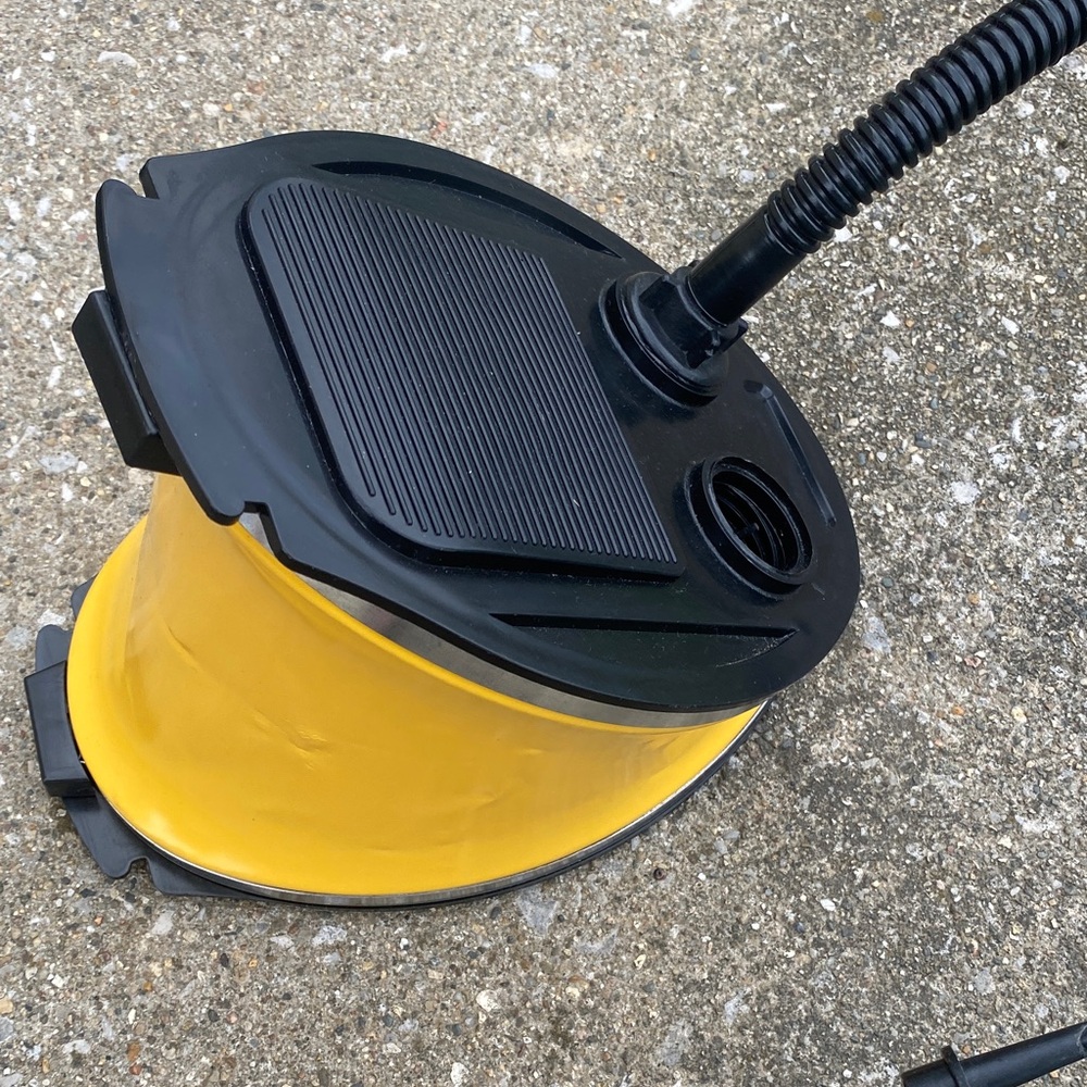 Yellow and Black Foot Pump